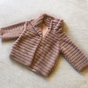 Fuzzy Pink Teddy Coat